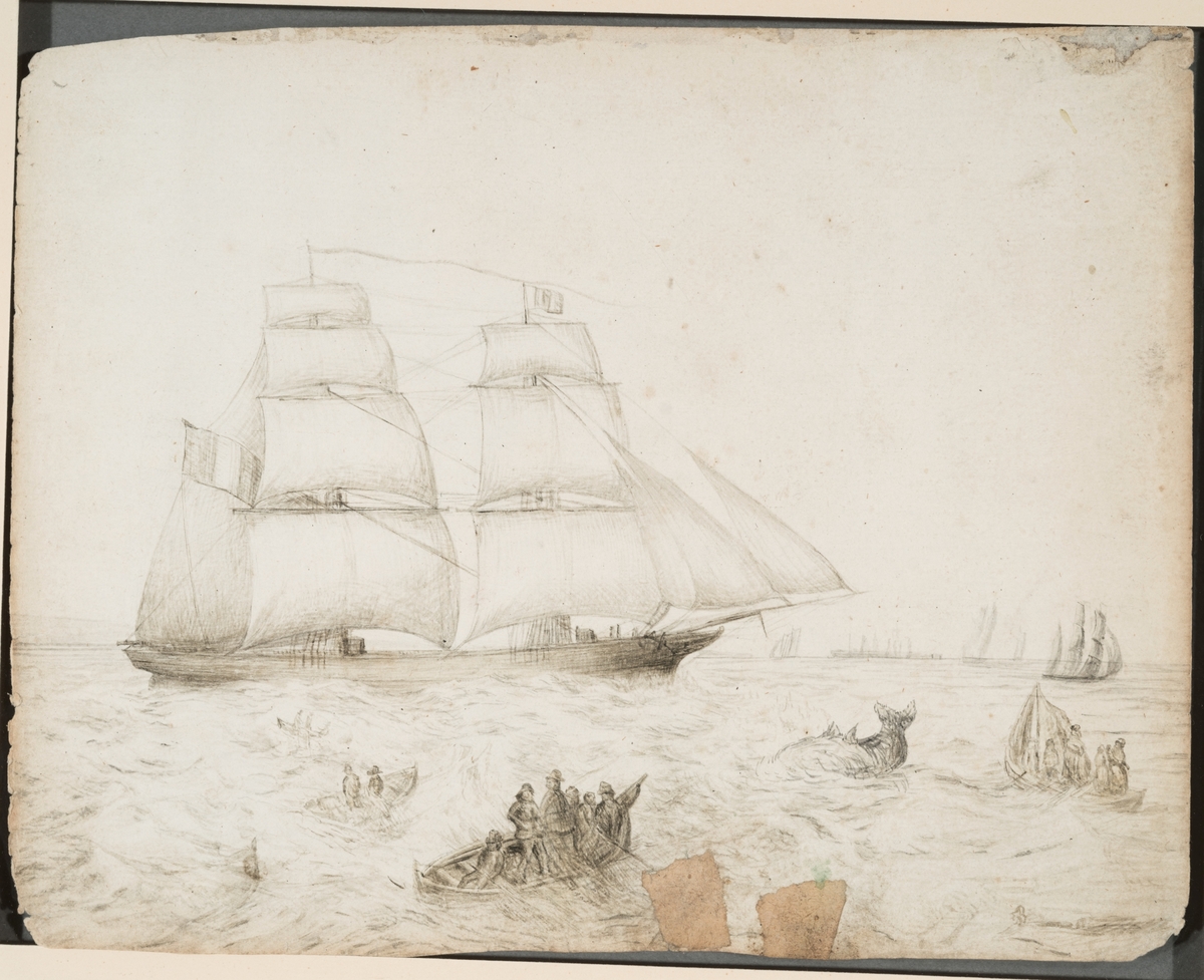 Landskap ved Stavanger [Tegning]