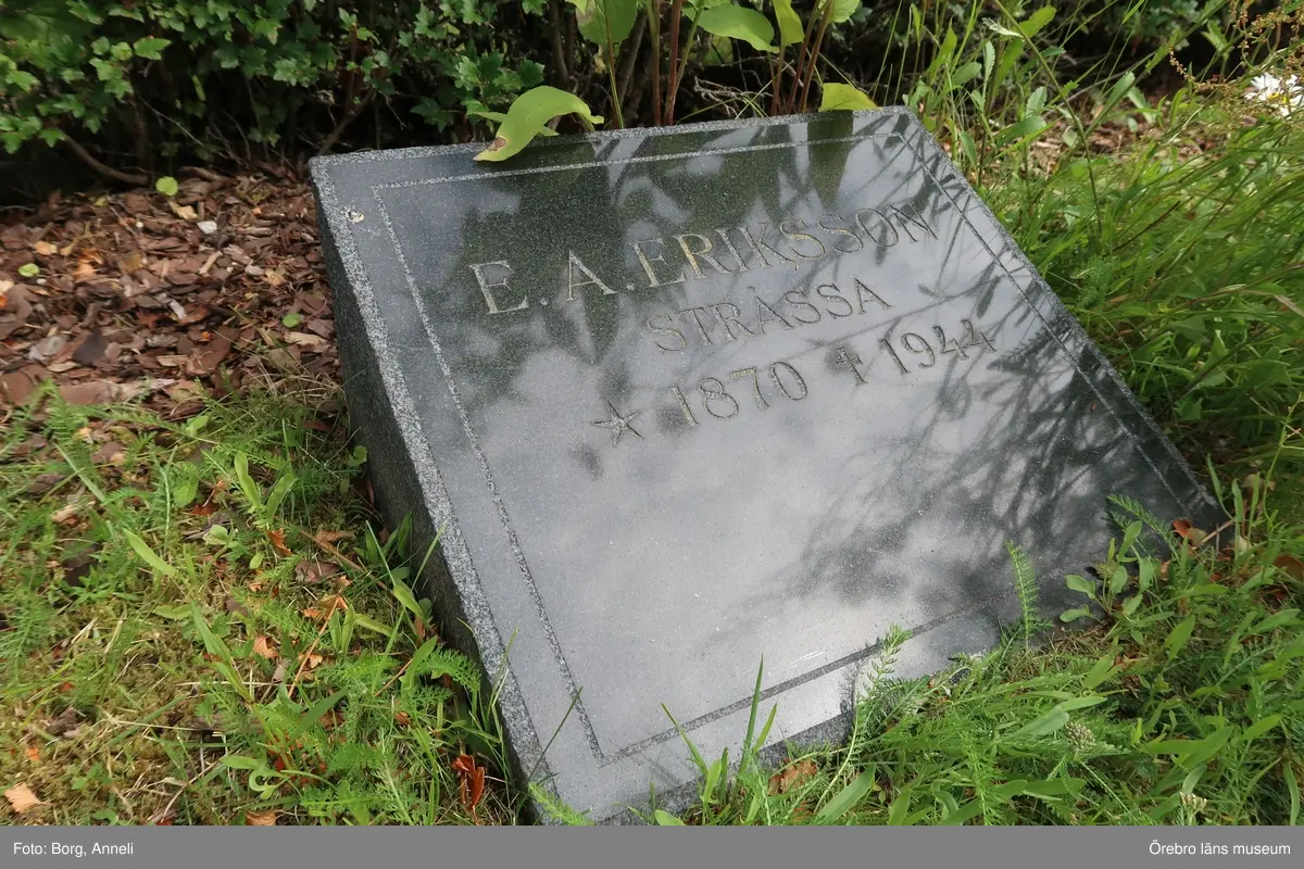 Fotoprotokoll

Acc. Nr. OLM-2019-403_1-45
Örebro läns museums diarienummer: 2016.230.125
Fotograf: Anneli Borg 
Objekt: Ramsbergs nya kyrkogård
Kommun: Lindesbergs kommun
Län: Örebro
År: 2019

Motiv: 
1-45	Ramsbergs nya kyrkogård, gravvårdar
