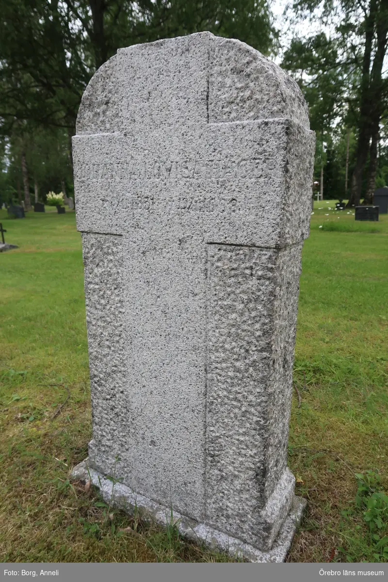 Fotoprotokoll

Acc. Nr. OLM-2019-400_1-45
Örebro läns museums diarienummer: 2016.230.125
Fotograf: Anneli Borg 
Objekt: Ramsbergs nya kyrkogård
Kommun: Lindesbergs kommun
Län: Örebro
År: 2019

Motiv: 
1-45	Ramsbergs nya kyrkogård, gravvårdar