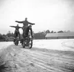 Motorcykeluppvisning på Trekanten.