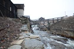 Sleggbanen, Malmplassområdet