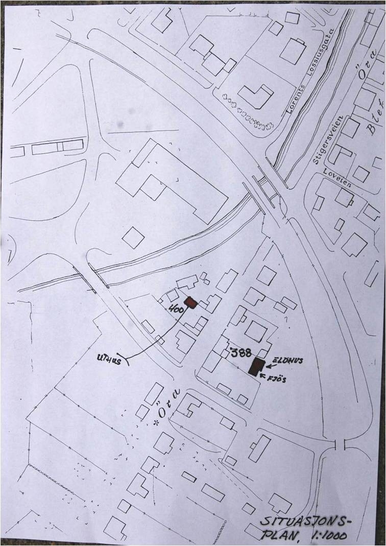 Fjøs og eldhus fra Øra