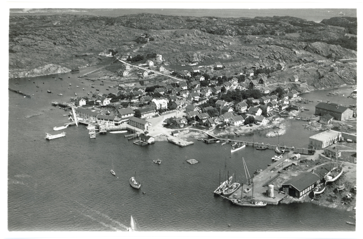 Flygfoto över Marstrand.