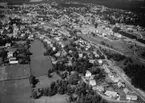 Flygfoto över Skillingaryd i Vaggeryds kommun, Jönköpings län. 1160/1963