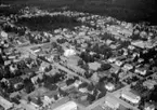 Flygfoto över Skillingaryd i Vaggeryds kommun, Jönköpings län. 1157/1963