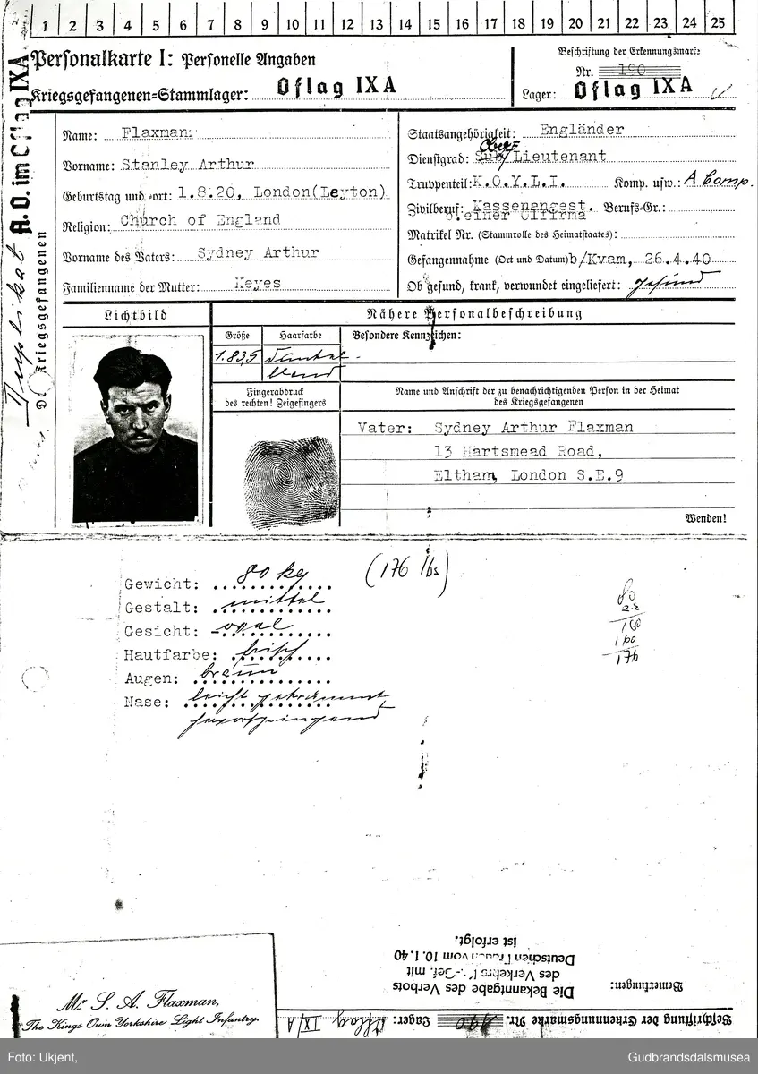 Engelsk soldat.