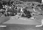 Ingelstad, Östra Torsås kyrka och skola, 1957.