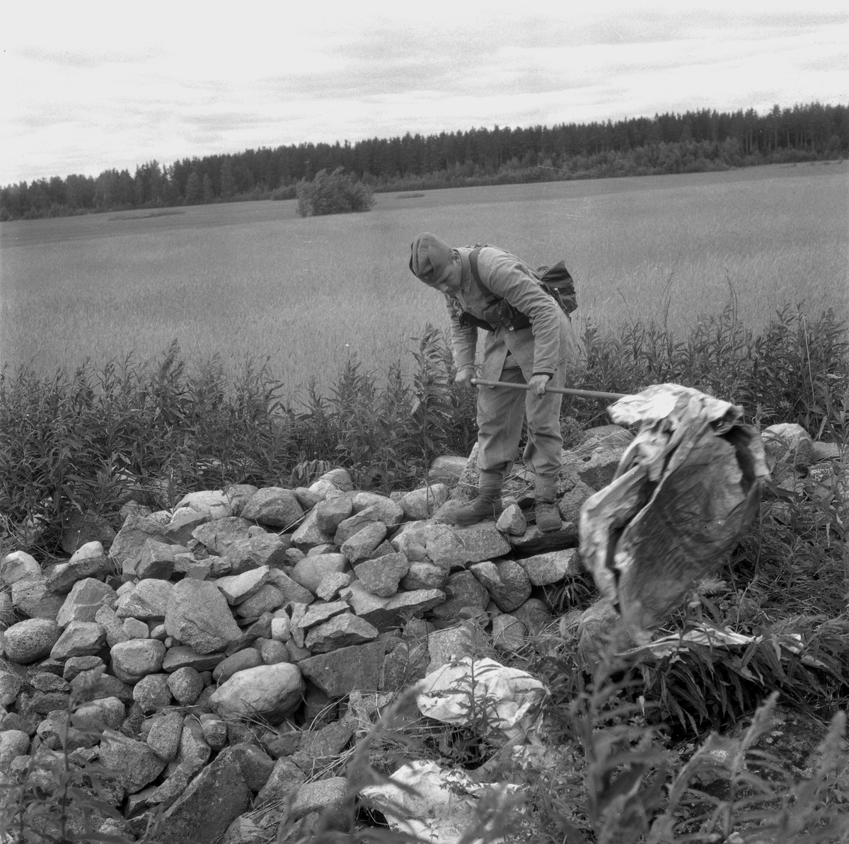 Skallgång efter fru Lind. 
17 juni 1959.