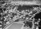 Flygfoto över Tranås i Jönköpings län. 815/1964