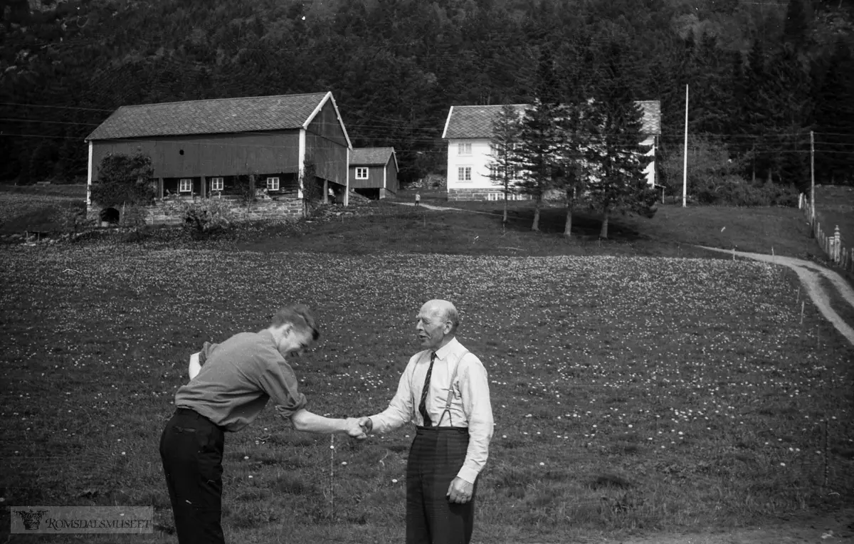 "mai 1967"."Vedtur til Reiten osv" .Jalles Møller (Stenrud gard) – på Reiten for å hente ved.