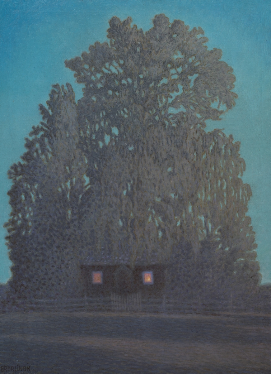 Snickare Oskar Engströms hus [Målning]