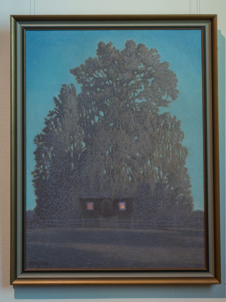 Snickare Oskar Engströms hus [Målning]