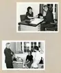 Kassans fotoalbum, sid 7 och 8

Några bilder från 1966.

Bild 1. May Rundin och förvaltare Gösta Karnehed
Bild 2. Gösta Karnehed, Lilian Busk och Britt-Marie Ahlqvist

sidan 8
Bild 3. Lägg märke till alla stämplar! Sittande, May Rundin.
Stående, Ann-Marie Eriksson, mr X, Lilian Busk, mr Y och Z, samt Elna Fredrikson.