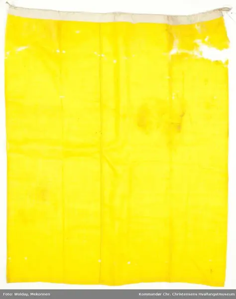 Gult flagg brukt som signalflagg for å varsle om smitte ombord