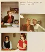 Kassans fotoalbum, sid 19

Christina Eriksson började på kassan i februari 1970.

Bild 1. Christina Eriksson

Bild 2. Christina Eriksson och Ann-Marie Eriksson

Bild 3. May Rundin och Elna Fredrikson.