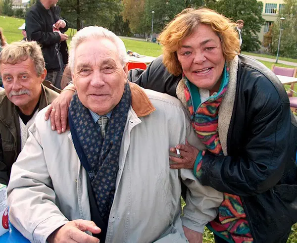 Ludvig Karlsen and some of the Evangelist Centre’s users