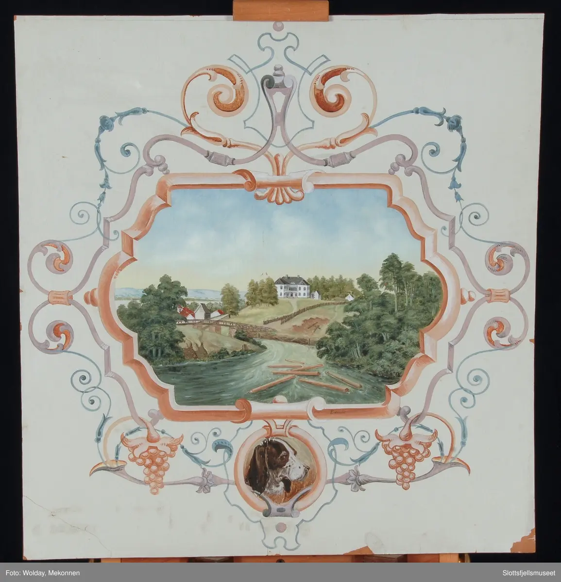 Eidsvolds-bygningen og hund