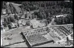 Flygfoto över anstalten, Salbohedskolan, Salbohed.