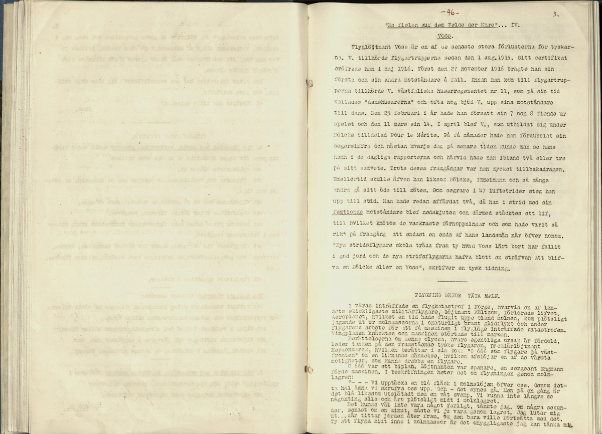 Inbunden samlingsvolym för tidskriften Flygfisken: organ för Sveriges militärflygare, 1917-1919.

Innehåll: artiklar med minnen, händelser och episoder inom den svenska militära pionjärflygningen samt fakta och råd till militära flygare. Illustrationer i form av ritningar och foton.

Sidor framställda genom stencilering med inklistrade fotografier.


Ingående nummer:

1 - augusti 1917 (sida 1-11)
2 - september 1917 (sida 12-21)
3 - oktober 1917 (sida 22-31)
4 - november 1917 (sida 32-42)
5 - december 1917 (sida 43-53)
6 - januari 1918 (sida 54-64)
7 - februari 1918 (sida 65-77)
8 - mars 1918 (sida 78-88)
9 - april 1918 (sida 89-101)
10 - maj 1918 (sida 102-111)
11 - juni 1918 (sida 112-126)
12 - juli 1918 (sida 127-137)
13 - augusti 1918 (sida 138-148)
14 - september 1918 (sida 149-157)
15 - oktober 1918 (sida 158-168)
16 - november 1918 (sida 169-180)
17 - december 1918 (sida 181-190)
18 - januari 1919 (sida 191-202)
19 - februari 1919 (sida 203-214)
20 - mars 1919 (sida 215-226)
21 - april 1919 (sida 227-240)
22 - maj 1919 (sida 241-251)
23 - juni 1919 (sida 252-263)
24 - juli 1919 (sida 264-274)
25 - september 1919 (sida 275-286)
26 - oktober 1919 (sida 287-298)
27 - december 1919 (sida 299-309)
