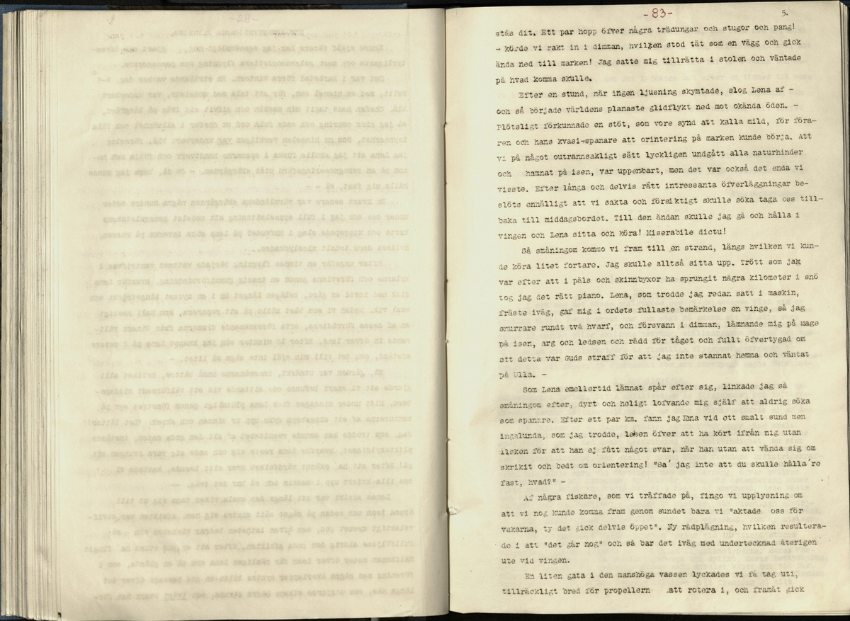 Inbunden samlingsvolym för tidskriften Flygfisken: organ för Sveriges militärflygare, 1917-1919.

Innehåll: artiklar med minnen, händelser och episoder inom den svenska militära pionjärflygningen samt fakta och råd till militära flygare. Illustrationer i form av ritningar och foton.

Sidor framställda genom stencilering med inklistrade fotografier.


Ingående nummer:

1 - augusti 1917 (sida 1-11)
2 - september 1917 (sida 12-21)
3 - oktober 1917 (sida 22-31)
4 - november 1917 (sida 32-42)
5 - december 1917 (sida 43-53)
6 - januari 1918 (sida 54-64)
7 - februari 1918 (sida 65-77)
8 - mars 1918 (sida 78-88)
9 - april 1918 (sida 89-101)
10 - maj 1918 (sida 102-111)
11 - juni 1918 (sida 112-126)
12 - juli 1918 (sida 127-137)
13 - augusti 1918 (sida 138-148)
14 - september 1918 (sida 149-157)
15 - oktober 1918 (sida 158-168)
16 - november 1918 (sida 169-180)
17 - december 1918 (sida 181-190)
18 - januari 1919 (sida 191-202)
19 - februari 1919 (sida 203-214)
20 - mars 1919 (sida 215-226)
21 - april 1919 (sida 227-240)
22 - maj 1919 (sida 241-251)
23 - juni 1919 (sida 252-263)
24 - juli 1919 (sida 264-274)
25 - september 1919 (sida 275-286)
26 - oktober 1919 (sida 287-298)
27 - december 1919 (sida 299-309)