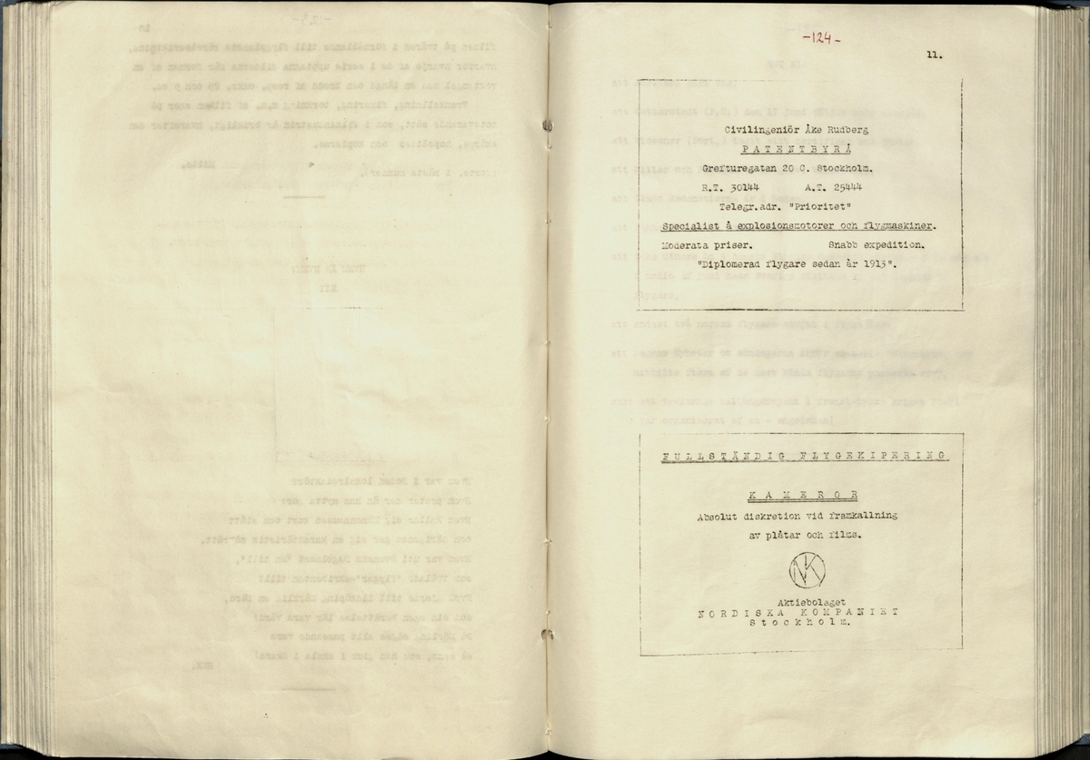 Inbunden samlingsvolym för tidskriften Flygfisken: organ för Sveriges militärflygare, 1917-1919.

Innehåll: artiklar med minnen, händelser och episoder inom den svenska militära pionjärflygningen samt fakta och råd till militära flygare. Illustrationer i form av ritningar och foton.

Sidor framställda genom stencilering med inklistrade fotografier.


Ingående nummer:

1 - augusti 1917 (sida 1-11)
2 - september 1917 (sida 12-21)
3 - oktober 1917 (sida 22-31)
4 - november 1917 (sida 32-42)
5 - december 1917 (sida 43-53)
6 - januari 1918 (sida 54-64)
7 - februari 1918 (sida 65-77)
8 - mars 1918 (sida 78-88)
9 - april 1918 (sida 89-101)
10 - maj 1918 (sida 102-111)
11 - juni 1918 (sida 112-126)
12 - juli 1918 (sida 127-137)
13 - augusti 1918 (sida 138-148)
14 - september 1918 (sida 149-157)
15 - oktober 1918 (sida 158-168)
16 - november 1918 (sida 169-180)
17 - december 1918 (sida 181-190)
18 - januari 1919 (sida 191-202)
19 - februari 1919 (sida 203-214)
20 - mars 1919 (sida 215-226)
21 - april 1919 (sida 227-240)
22 - maj 1919 (sida 241-251)
23 - juni 1919 (sida 252-263)
24 - juli 1919 (sida 264-274)
25 - september 1919 (sida 275-286)
26 - oktober 1919 (sida 287-298)
27 - december 1919 (sida 299-309)