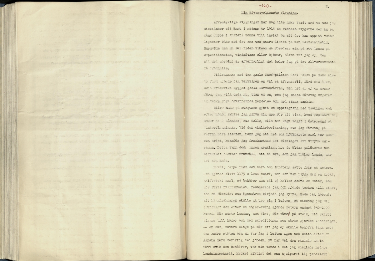 Inbunden samlingsvolym för tidskriften Flygfisken: organ för Sveriges militärflygare, 1917-1919.

Innehåll: artiklar med minnen, händelser och episoder inom den svenska militära pionjärflygningen samt fakta och råd till militära flygare. Illustrationer i form av ritningar och foton.

Sidor framställda genom stencilering med inklistrade fotografier.


Ingående nummer:

1 - augusti 1917 (sida 1-11)
2 - september 1917 (sida 12-21)
3 - oktober 1917 (sida 22-31)
4 - november 1917 (sida 32-42)
5 - december 1917 (sida 43-53)
6 - januari 1918 (sida 54-64)
7 - februari 1918 (sida 65-77)
8 - mars 1918 (sida 78-88)
9 - april 1918 (sida 89-101)
10 - maj 1918 (sida 102-111)
11 - juni 1918 (sida 112-126)
12 - juli 1918 (sida 127-137)
13 - augusti 1918 (sida 138-148)
14 - september 1918 (sida 149-157)
15 - oktober 1918 (sida 158-168)
16 - november 1918 (sida 169-180)
17 - december 1918 (sida 181-190)
18 - januari 1919 (sida 191-202)
19 - februari 1919 (sida 203-214)
20 - mars 1919 (sida 215-226)
21 - april 1919 (sida 227-240)
22 - maj 1919 (sida 241-251)
23 - juni 1919 (sida 252-263)
24 - juli 1919 (sida 264-274)
25 - september 1919 (sida 275-286)
26 - oktober 1919 (sida 287-298)
27 - december 1919 (sida 299-309)