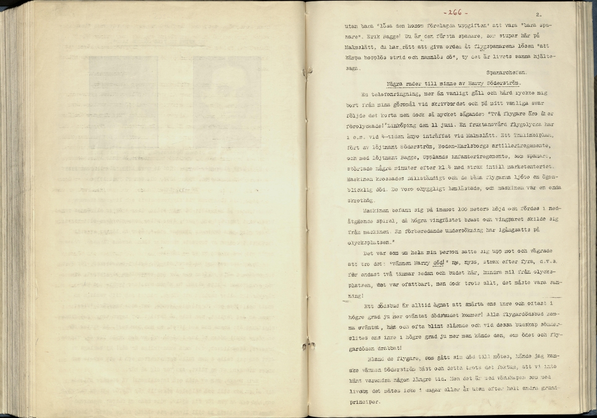 Inbunden samlingsvolym för tidskriften Flygfisken: organ för Sveriges militärflygare, 1917-1919.

Innehåll: artiklar med minnen, händelser och episoder inom den svenska militära pionjärflygningen samt fakta och råd till militära flygare. Illustrationer i form av ritningar och foton.

Sidor framställda genom stencilering med inklistrade fotografier.


Ingående nummer:

1 - augusti 1917 (sida 1-11)
2 - september 1917 (sida 12-21)
3 - oktober 1917 (sida 22-31)
4 - november 1917 (sida 32-42)
5 - december 1917 (sida 43-53)
6 - januari 1918 (sida 54-64)
7 - februari 1918 (sida 65-77)
8 - mars 1918 (sida 78-88)
9 - april 1918 (sida 89-101)
10 - maj 1918 (sida 102-111)
11 - juni 1918 (sida 112-126)
12 - juli 1918 (sida 127-137)
13 - augusti 1918 (sida 138-148)
14 - september 1918 (sida 149-157)
15 - oktober 1918 (sida 158-168)
16 - november 1918 (sida 169-180)
17 - december 1918 (sida 181-190)
18 - januari 1919 (sida 191-202)
19 - februari 1919 (sida 203-214)
20 - mars 1919 (sida 215-226)
21 - april 1919 (sida 227-240)
22 - maj 1919 (sida 241-251)
23 - juni 1919 (sida 252-263)
24 - juli 1919 (sida 264-274)
25 - september 1919 (sida 275-286)
26 - oktober 1919 (sida 287-298)
27 - december 1919 (sida 299-309)