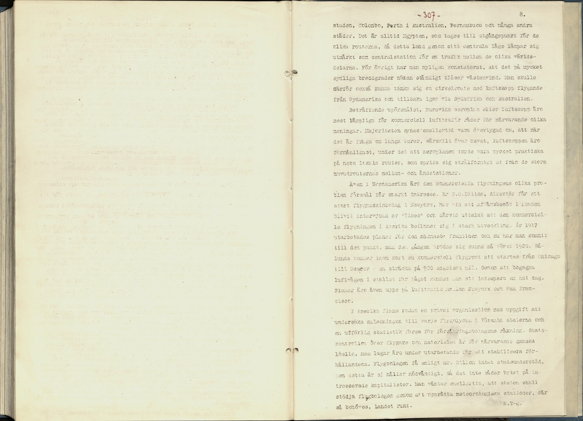 Inbunden samlingsvolym för tidskriften Flygfisken: organ för Sveriges militärflygare, 1917-1919.

Innehåll: artiklar med minnen, händelser och episoder inom den svenska militära pionjärflygningen samt fakta och råd till militära flygare. Illustrationer i form av ritningar och foton.

Sidor framställda genom stencilering med inklistrade fotografier.


Ingående nummer:

1 - augusti 1917 (sida 1-11)
2 - september 1917 (sida 12-21)
3 - oktober 1917 (sida 22-31)
4 - november 1917 (sida 32-42)
5 - december 1917 (sida 43-53)
6 - januari 1918 (sida 54-64)
7 - februari 1918 (sida 65-77)
8 - mars 1918 (sida 78-88)
9 - april 1918 (sida 89-101)
10 - maj 1918 (sida 102-111)
11 - juni 1918 (sida 112-126)
12 - juli 1918 (sida 127-137)
13 - augusti 1918 (sida 138-148)
14 - september 1918 (sida 149-157)
15 - oktober 1918 (sida 158-168)
16 - november 1918 (sida 169-180)
17 - december 1918 (sida 181-190)
18 - januari 1919 (sida 191-202)
19 - februari 1919 (sida 203-214)
20 - mars 1919 (sida 215-226)
21 - april 1919 (sida 227-240)
22 - maj 1919 (sida 241-251)
23 - juni 1919 (sida 252-263)
24 - juli 1919 (sida 264-274)
25 - september 1919 (sida 275-286)
26 - oktober 1919 (sida 287-298)
27 - december 1919 (sida 299-309)