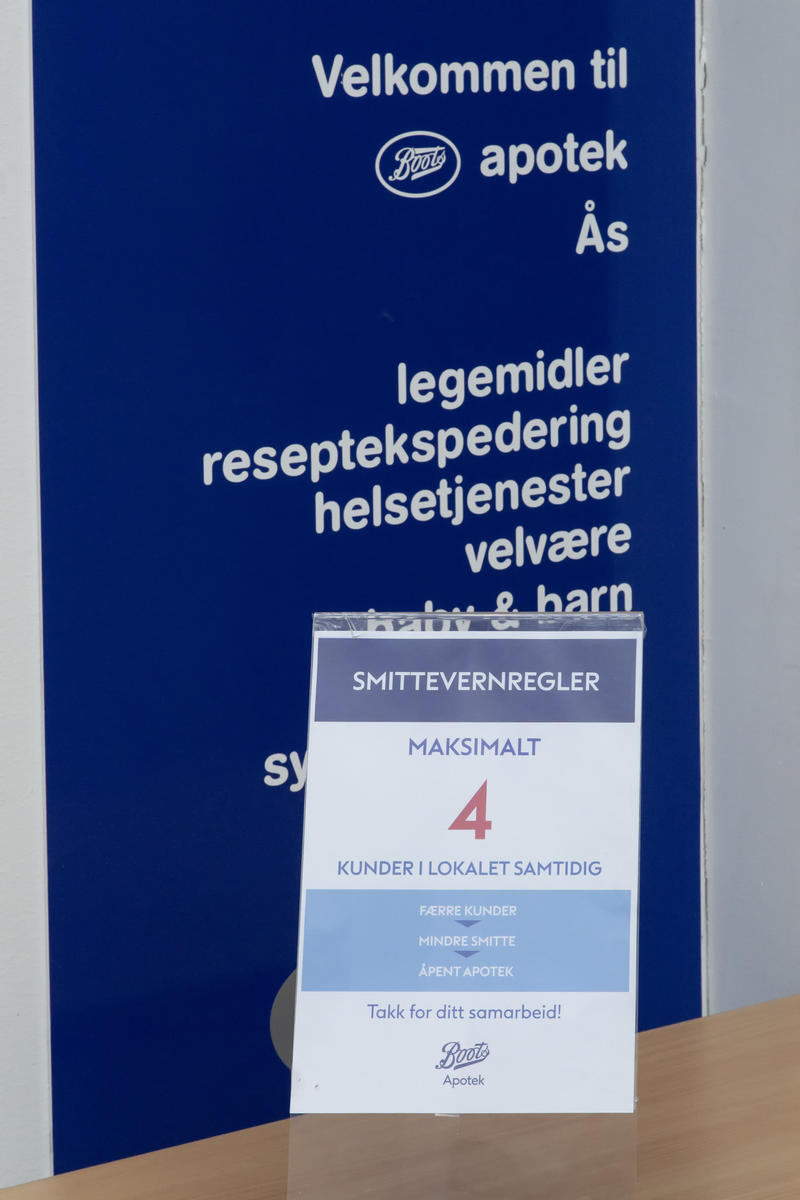 Tiltak i apotek under pandemien