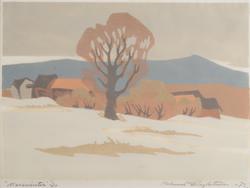 Marsvinter [Träsnitt]