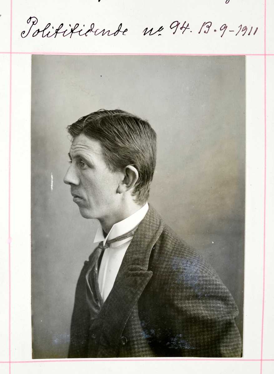 Registreringsfoto fra Midt-Norge fra perioden 1903-1922.
