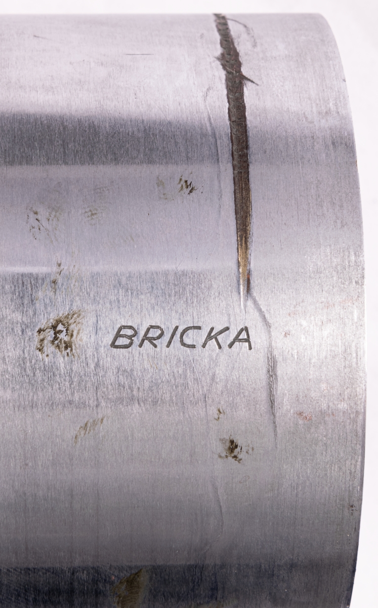 Tryckvals av koppar från Gefle porslinsfabrik. Dekor Vinranka. Bricka.