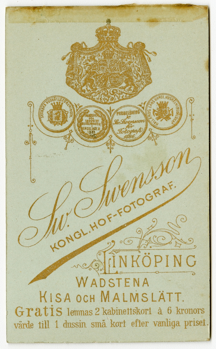 Porträtt av Adolf Johansson(?)