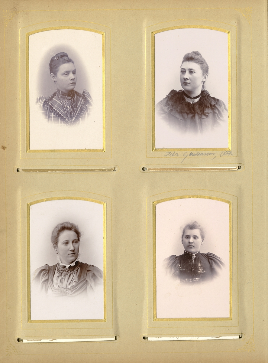 Porträtt av okänd kvinna, möjligen Emma Olivia Widén, född Alexandersdotter.
