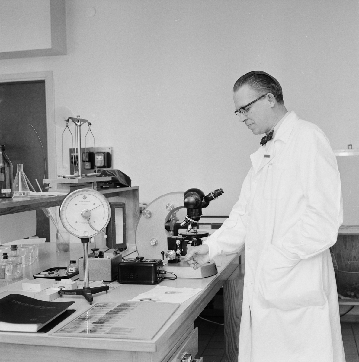 Akademiska sjukhuset, sanatorium blir lungklinik, arbetsområdet snabbt ändrat, Uppsala, april 1959