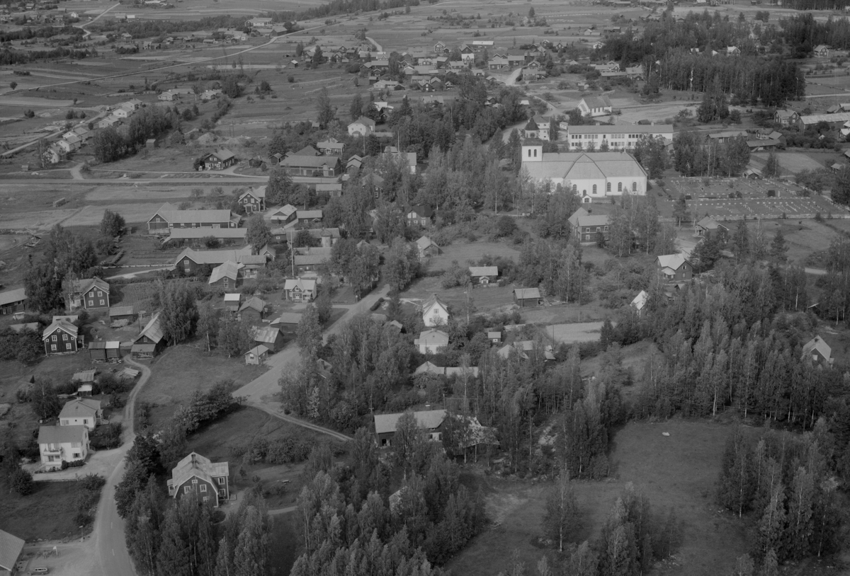 Flygfoto över Sollerön 1960.