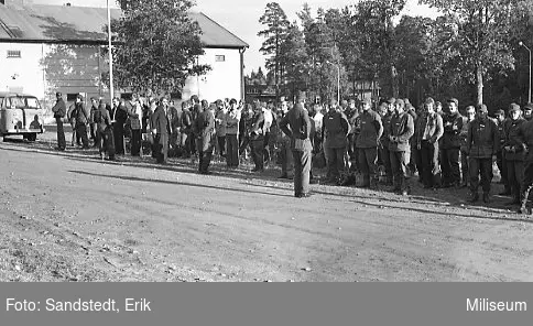 Repetitionsövning i Skillingaryd. Uppställt förband.