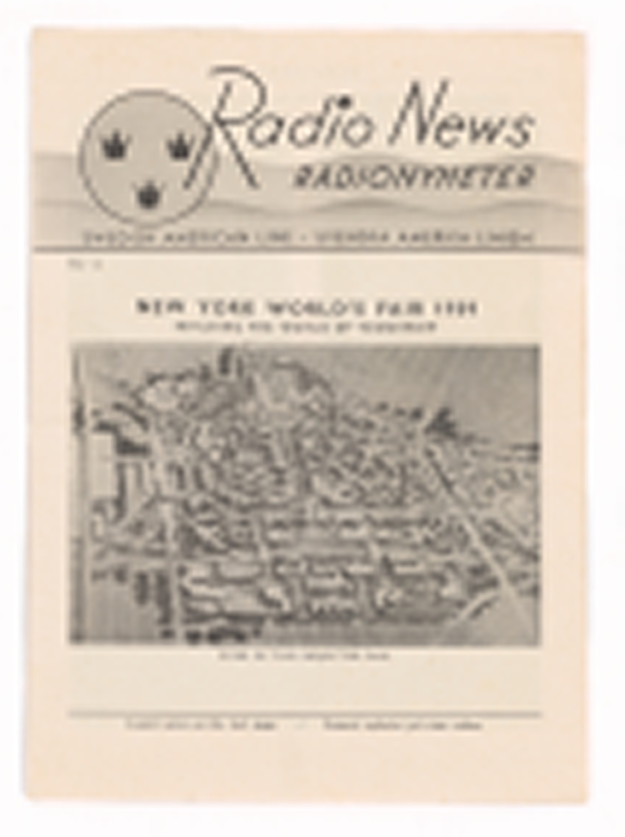 En intern tidning utgiven ombord på ett av Svenska Amerika Liniens fartyg 1939