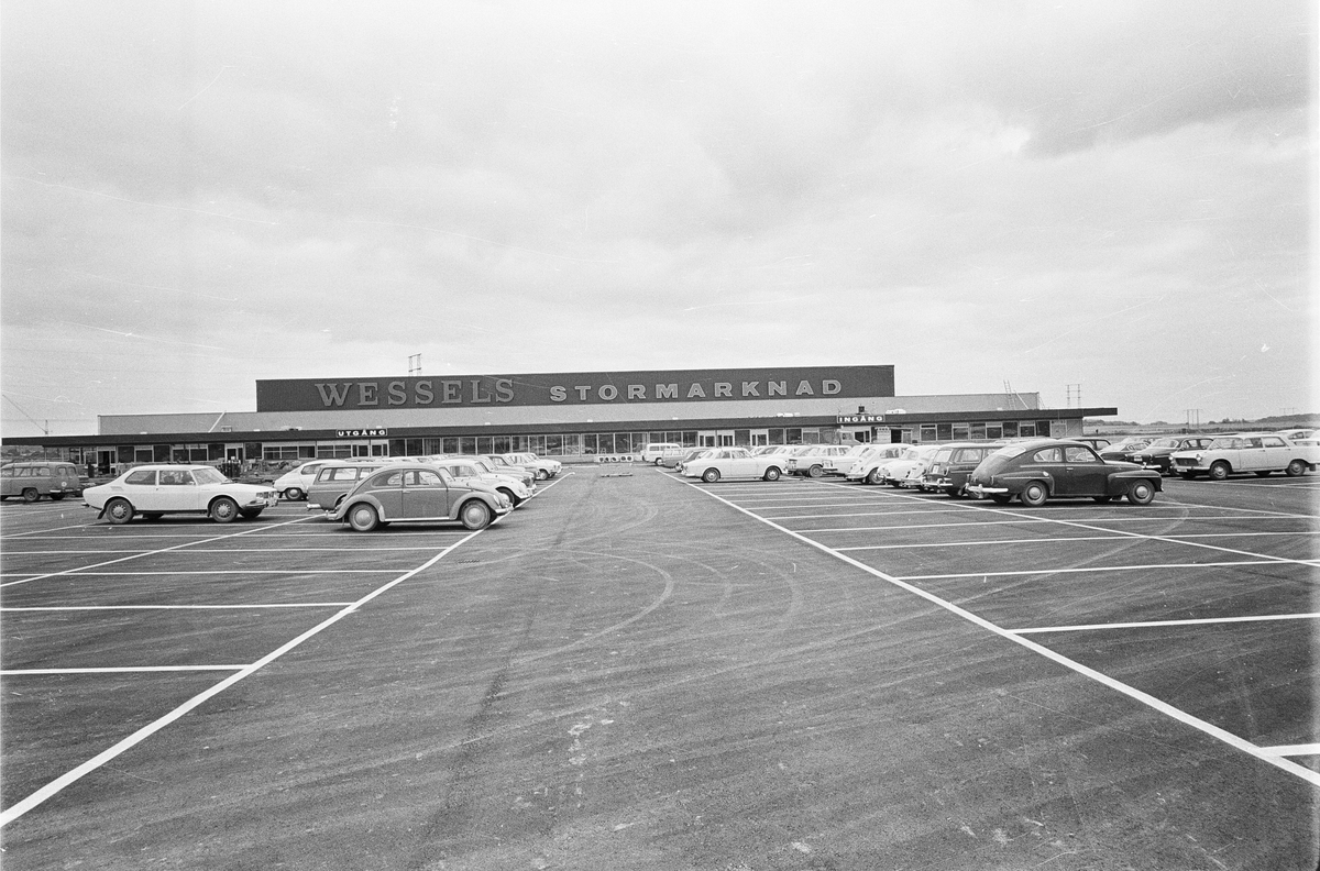 Wessels stormarknad, Fyrislund, Uppsala 1970