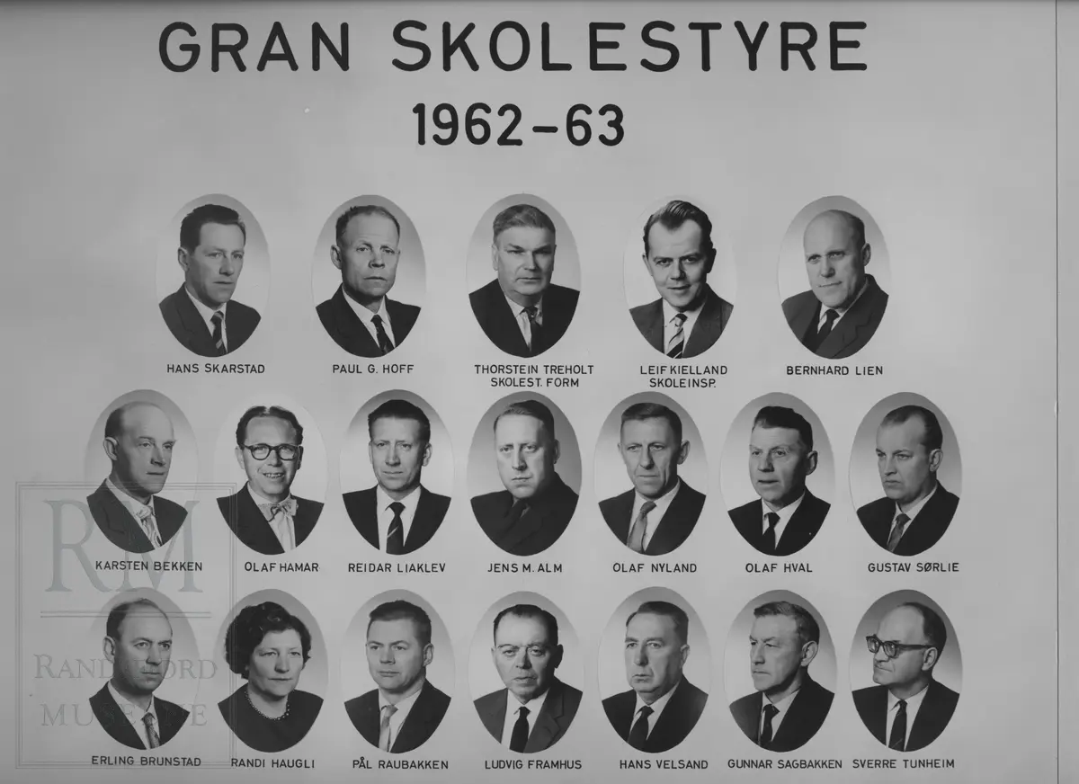 Gran Skolestyre 1962-1963