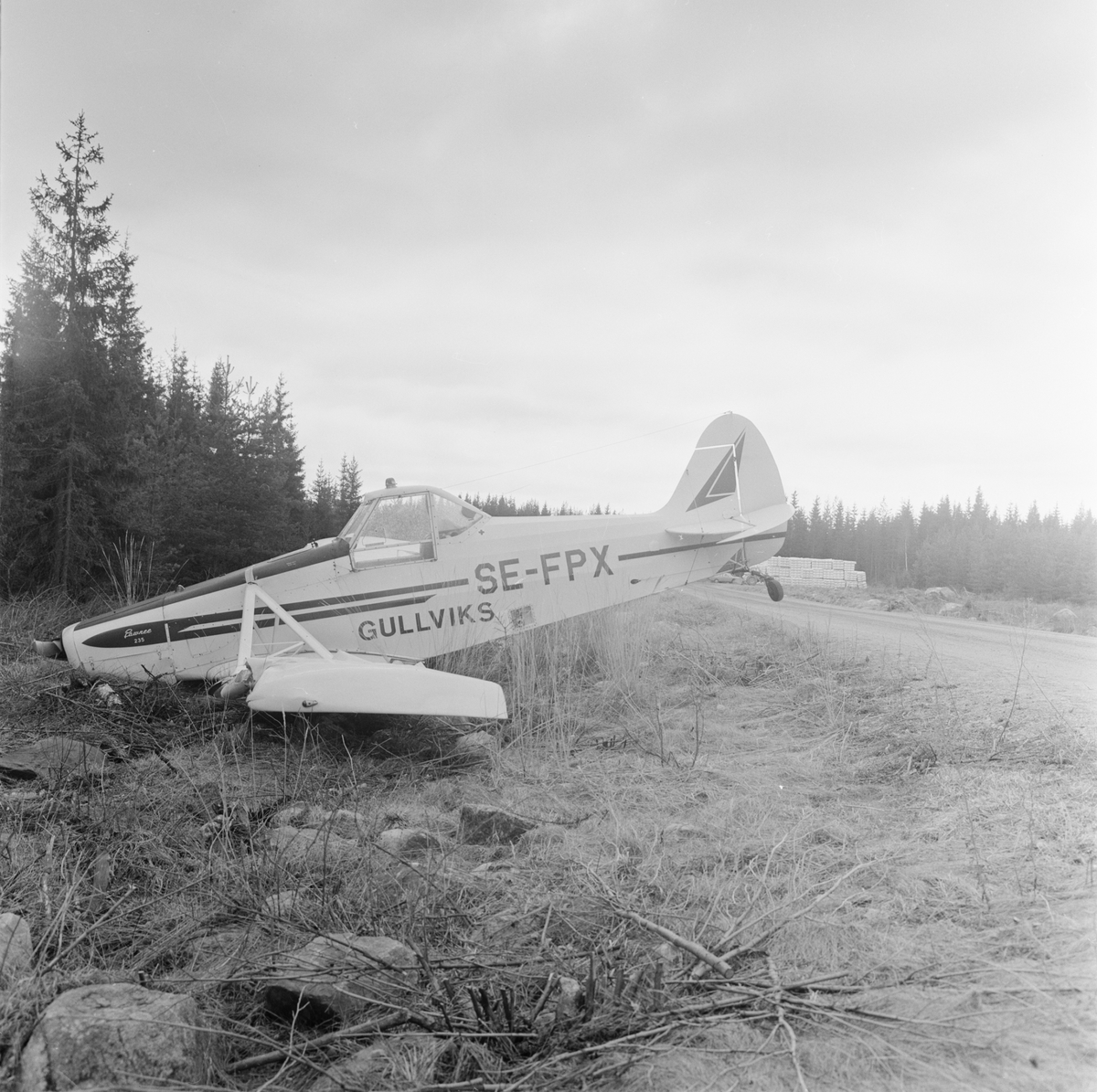 Gödselflygare havererade, Uppland, maj 1972