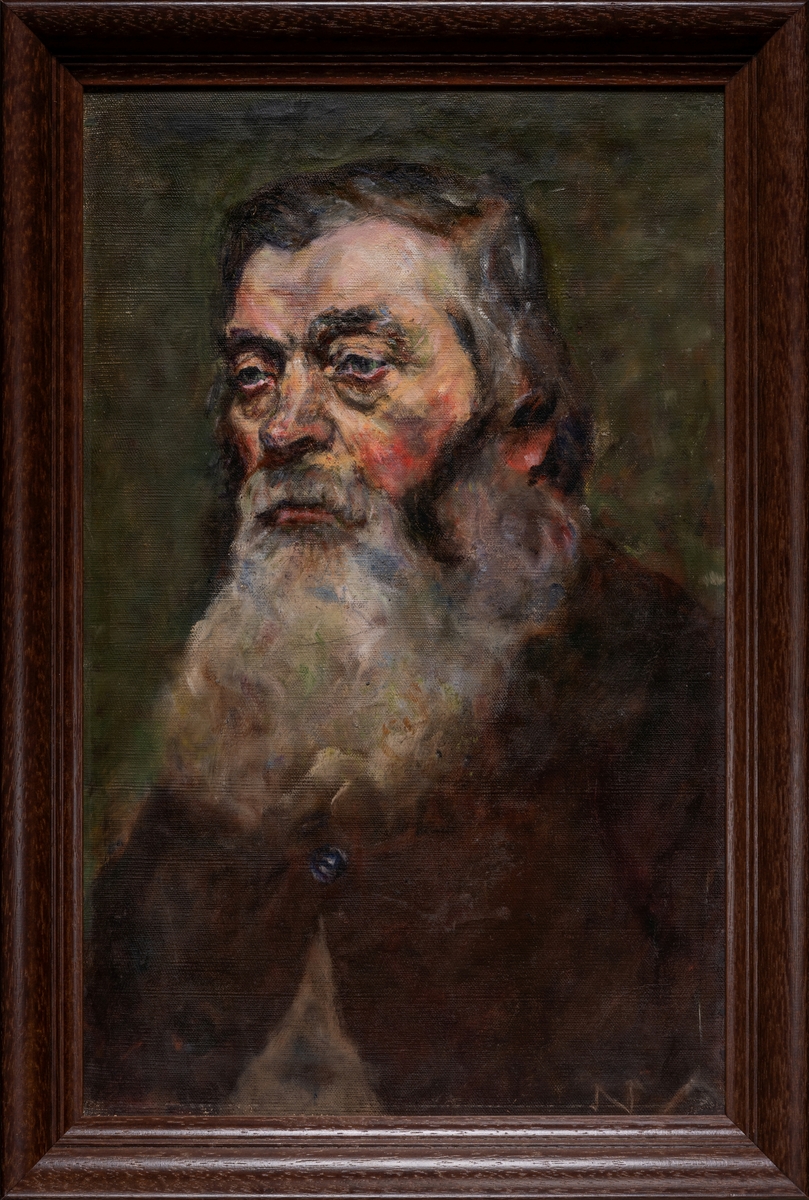 Gammel mann med skjegg [Maleri]