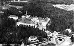 Hemdal, flygfoto över 1928 års centrallasarett.