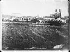 Reprofotografi - vy över Uppsala före 1885