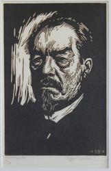 Porträtt, bröstbild [Träsnitt]