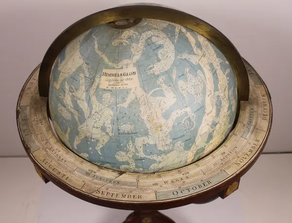 Svensk stjerneglobus fra 1824