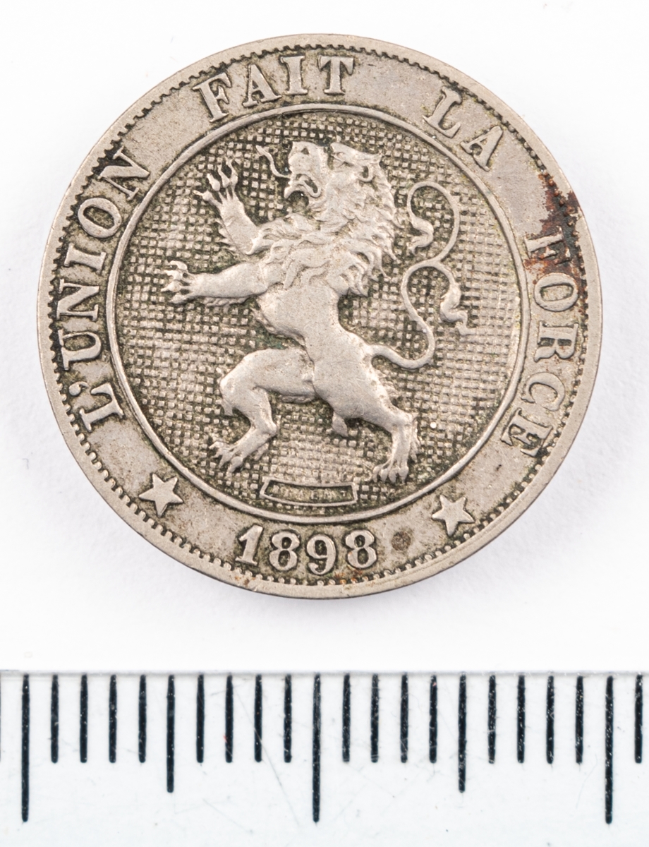 Mynt, Belgien, 1898, 5 Centimes.