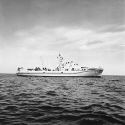 M 63 under gång till sjöss (provtur)