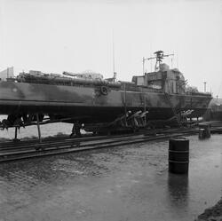 T 108 upphalningsprov på slipen