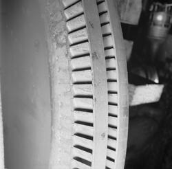 Jag. Östergotland maskinrum nr 1 skador turbinhjul